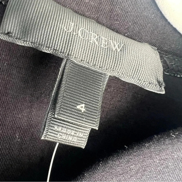 J. Crew Size 4 Gray and Black Neoprene Varsity Jacket NEW! - Picture 5 of 6